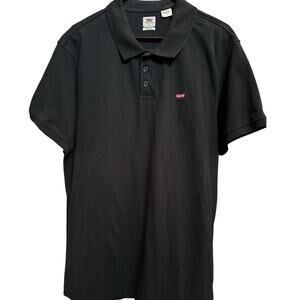 Levi’s Housemark Men’s Short Sleeve Polo Shirt Mineral Black Golf Everyday XL
